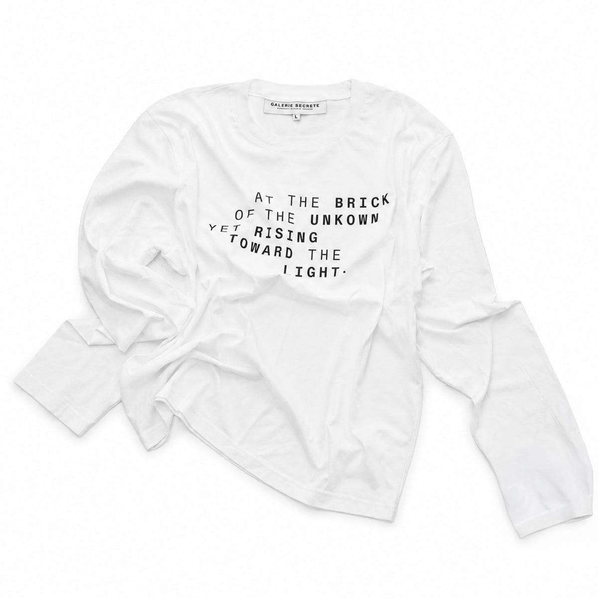 WHITE PRINTED LONGSLEEVE